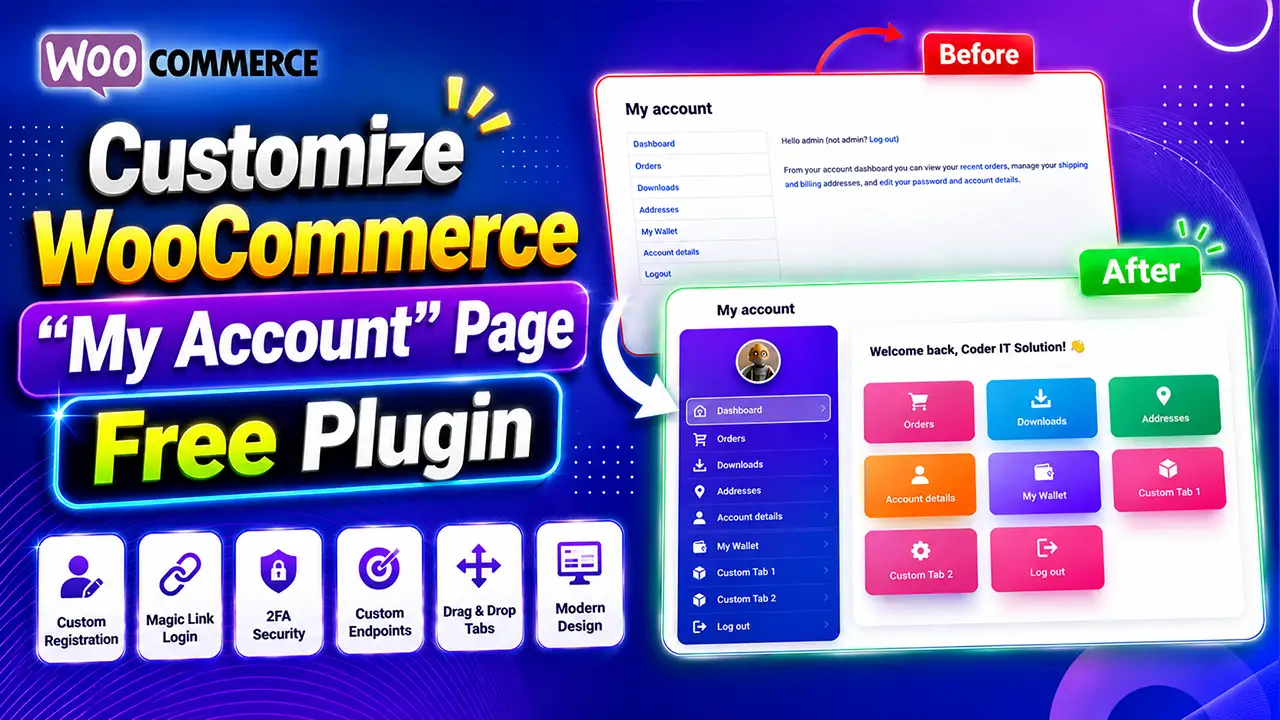 Customize WooCommerce My Account Page